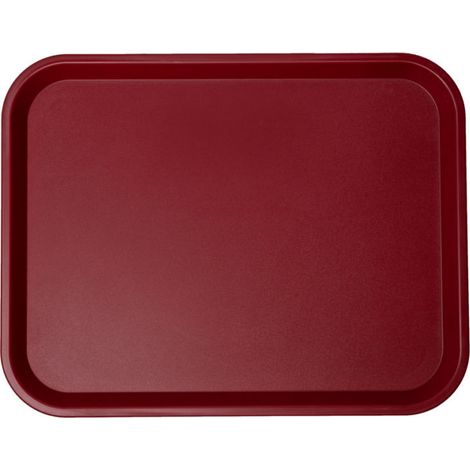 Genus Dei Vassoio Pratica polipropilene rosso rubino 45x35 cm