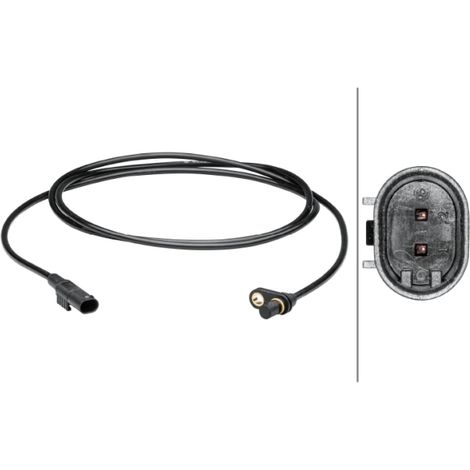Capteur, vitesse de roue Hella 6PU 012 679-141 MERCEDES-BENZ 131619 9065400117