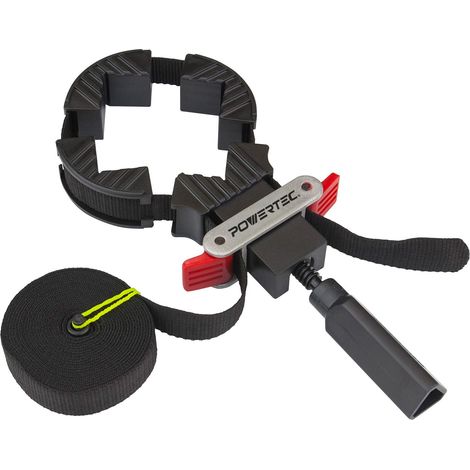 Serre-joint à dégagement rapide Support de sangle de serrage pour cadre de travail du bois, vert, jaune (1/5)