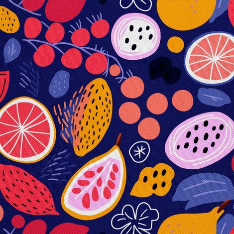 Tela decorativa para exteriores Oxford - Motivo frutal  DX6318 (1/5)