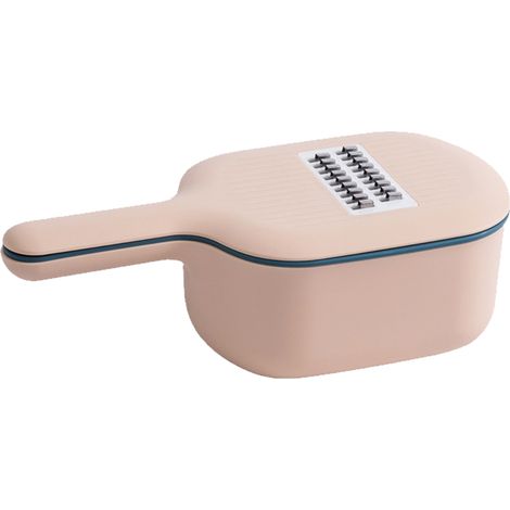 Râpeur Mandoline - Coupe Légumes Multifonctionnel - Lames Acier Inoxydable Remplaçables - Bac de Collecte Anti-dérapant - 1 Pièce (1/5)