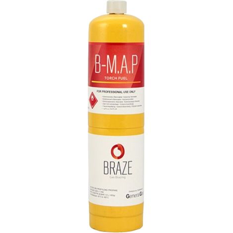 Bombola usa e getta monouso gas B-MAP per cannello brasatura dolce e forte 1 lt