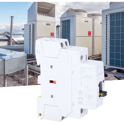 Contacteur CA domestique modulaire 2P25A avec fonction de commande manuelle 230V 50/60Hz (1NO 1NC) (1/5)