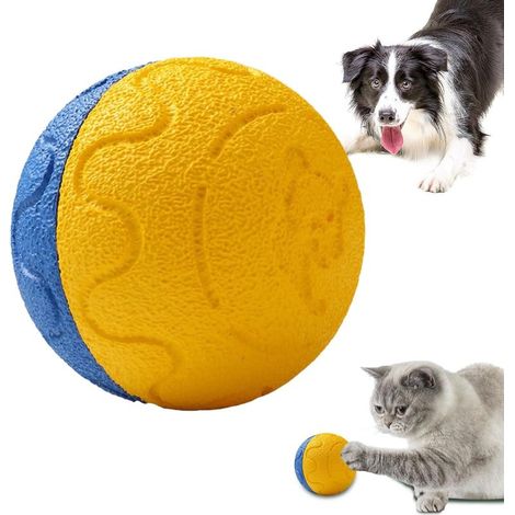Balle interactive pour chien Jeu de mouvement automatique, jouet de dentition, matériel de roulement intelligent, outil de haute activité, équipement de divertissement pour animaux de compagnie (1/5)