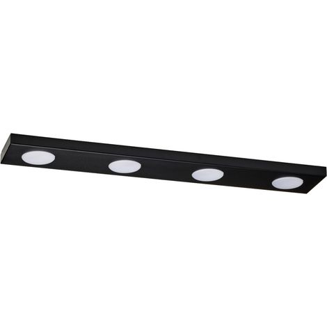 [GEBRAUCHT] B-Ware Sigma Deckenleuchte Deckenlampe HERO 4 Schwarz GX53 LED 4-flammig 75 x 12 cm (1/2)