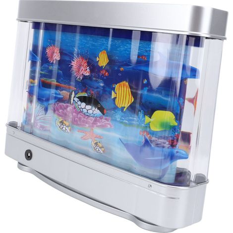 Lampe aquarium décorative miniature avec poissons tropicaux animés, veilleuse pour enfants et bébés (1/5)