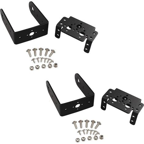 Juego de 2 soportes para servomotor, kit de montaje multifuncional para cabezal de dirección de servomotor para 995 996R (1/4)