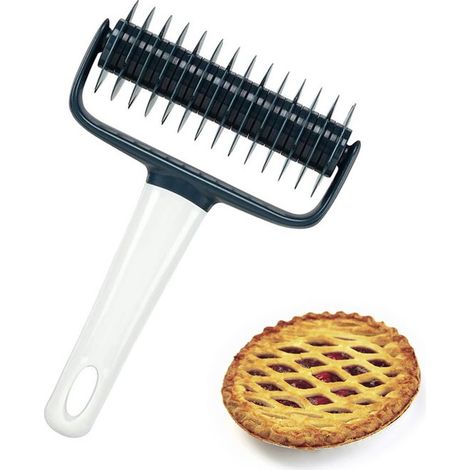 Rouleau à pâtisserie à motif treillis Rouleau à pâtisserie à motif treillis Rouleau à pâtisserie à motif treillis Outil de cuisson pour gâteaux, pizzas, pain (1/5)