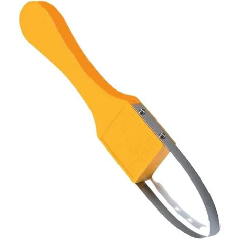 Garden Bandit Outil de désherbeur manuel avec boucle en fer et lames tranchantes Outil de désherbage manuel avec poignée en plastique pour le désherbage--jaune (1/4)