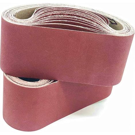 Lntyq Schleifband 75x 457 mm. 5 Arten gemischter Körnung (3 x 80). Schleifband-Set, für Bandschleifer, Metall, Holz, Polieren (5-teilig) (1/5)