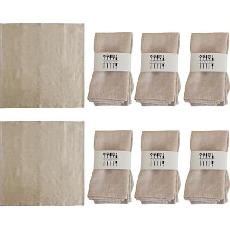 Serviettes De Table en Tissu, Lot De 8 Serviette De Table, 40 X 40 Cm Serviette De Table en Tissu, Serviette De Table Tissu, Serviettes De Table Tissu pour Fête, Cuisine, Salle à Manger, Dîner, Café (1/5)