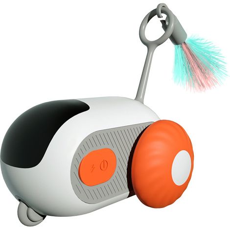Voiture de course pour animaux de compagnie - Jeu interactif pour votre chat - Orange (1/4)