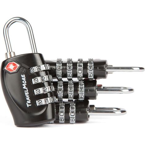Pack de 4 candados de combinación para equipajes (1/5)