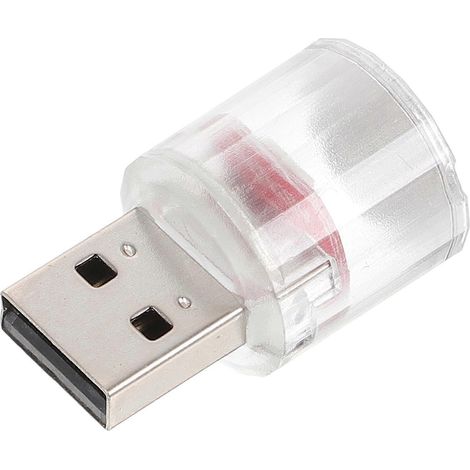 Lampe de voiture alimentée par USB, éclairage d'ambiance pour véhicule, ordinateur portable ou chambre-3X1.8X1.8CM-White (1/4)