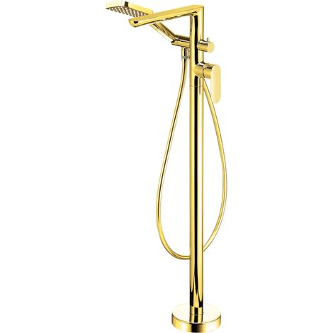 Miscelatore freestanding per vasca oro lucido (1/2)