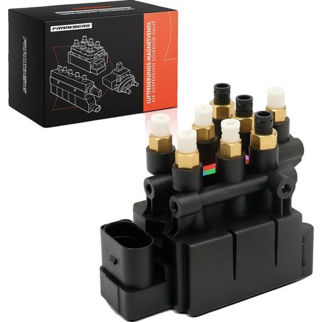 Blocco valvole sospensioni pneumatiche, in plastica resistente, 30 x 15 x 10 cm, compatibile con Audi Q7 Q8, elettrovalvola, 8 connessioni (1/5)
