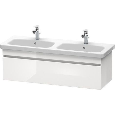 Mueble bajo lavabo DURASTYLE 448x1230x398mm blanco brillo / basalto mate