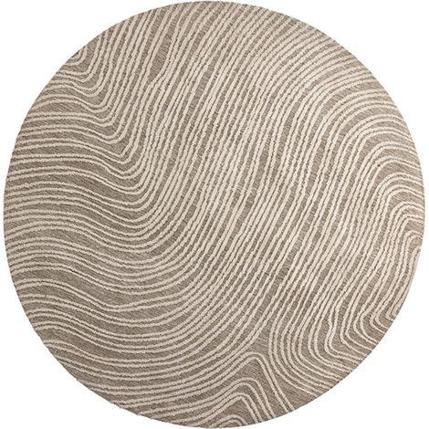 Melle tapis Ø200cm beige. (1/4)