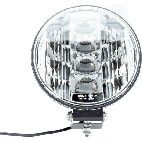 Lámpara de trabajo LED redonda de 60 W, 12/24 V, 6000 K, blanco frío, R7, R112, todoterreno (1/5)