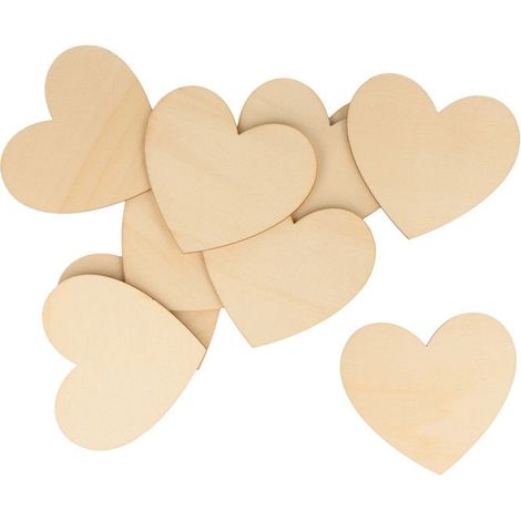 Silhouettes en Bois - Artemio - On se marie - 40 Cœurs - DIY - Décoration de Mariage (1/4)