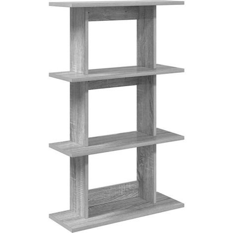 Étagère Murale 56 x 20 x 90 cm, Style Sonoma Gris, Étagère de Rangement avec Montage Mural (1/5)