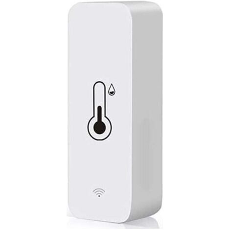Tuya Smart Temperatur- und Feuchtigkeitssensor WiFi APP Remote Monitor für Smart Home VAR Smart Life Arbeit mit Alexa Weiß