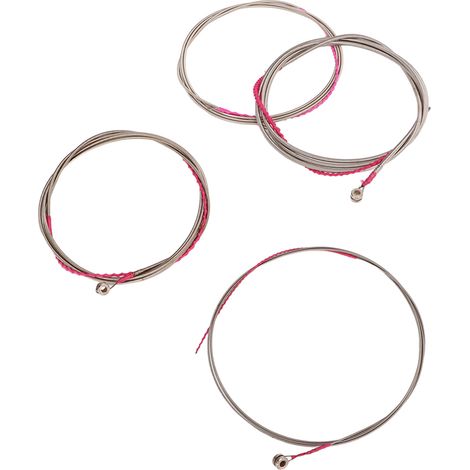 Jeu de 4 Cordes de Guitare Basse Métalliques - Cordes Remplaçables pour Basse et Accessoires Décoratifs (1/5)