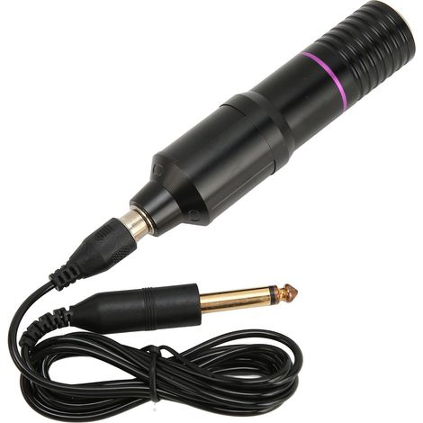 Machine à tatouer avec connecteur RAC, stylo rotatif réglable en alliage pour liner et shader, noir et violet. (1/5)