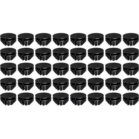 Pièces de liaison pour armoire de rangement - Plastique - 40 Pièces - Pièces de cube de rangement noires (1/5)