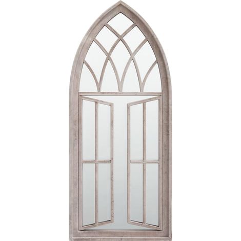 Maison Exclusive - Specchio da Giardino Sabbia 70x30 cm in Ferro per Uso Esterno