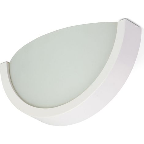 Lámpara de pared de madera Orion 275 Lámpara de techo semiesférica blanca MAT