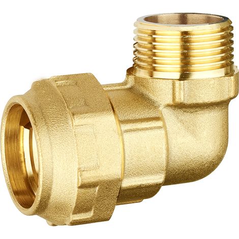 Codo latón tubo-M 32x1
