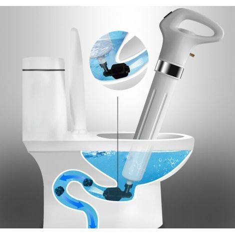 Toilet Unblocker, High-Pressure Toilet Drain Unblocker with Barometer, Toilet Piston Unblocker, Unblocking for Toilets, Sinks, and Bathtubs (1/5)