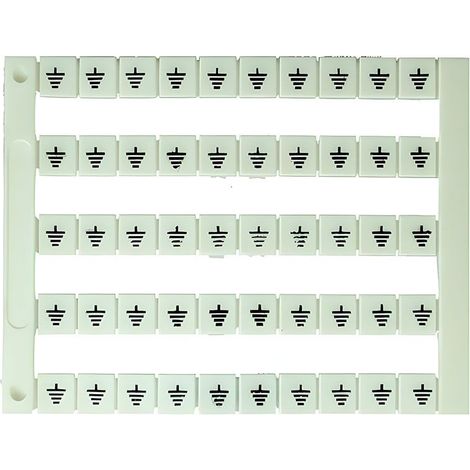 Lot de 50 étiquettes de marquage blanche 5x5mm, impression "Terre" - IMO