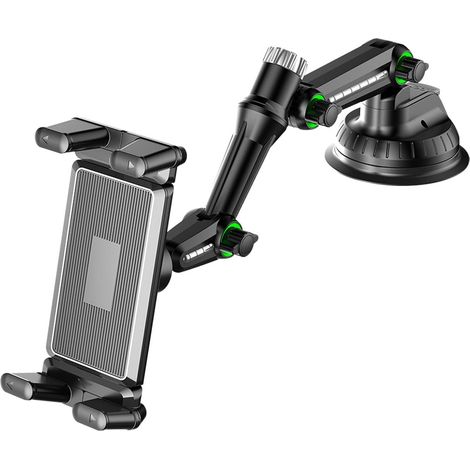 Support de téléphone avec Ventouse pour Tableau de Bord, Support de Pare- de Voiture, Rotation à 360°, Pince de Support de téléphone avec Tube d'extension, Forte Ventouse pour téléphone Portable (1/5)