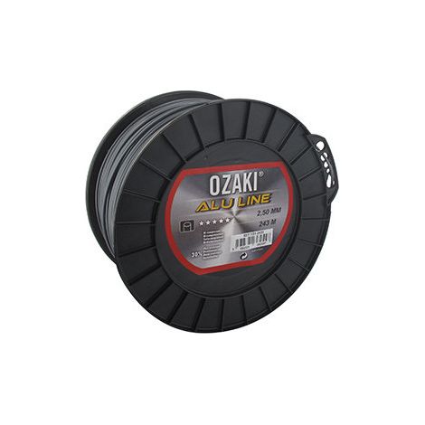 Bobina hilo nailon bi-composant OZAKI aluminio line - 2.50mm x 243m - aire tama帽o