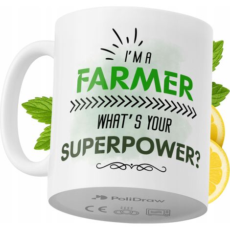 Lustige Kaffeetasse mit witzigem Textdesign für Bauern – ideal für Geburtstage, Namenstage und Feiertage. Hochwertige Tasse für besondere Anlässe, ob zu Hause, im Büro oder bei der Arbeit. Farbe: Weiß