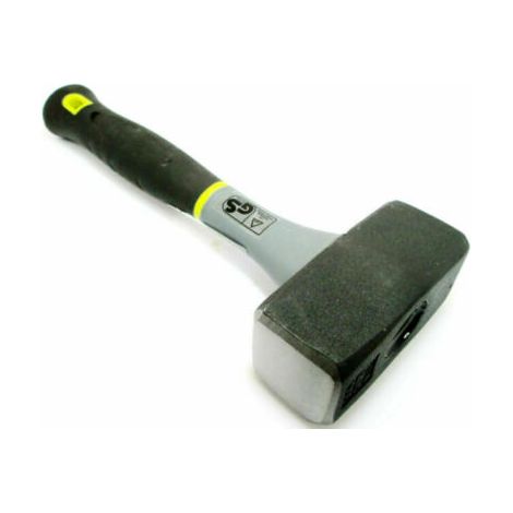 Lump Hammer 2kg 4lb TPR Handle Sledge Club Heavy Duty Rubber Grip New HM077