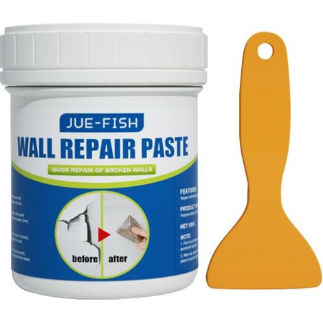 Enduit de rebouchage universel 100g – Pour murs et sols – Application facile au couteau – Surface lisse et adhérence optimale (1/5)