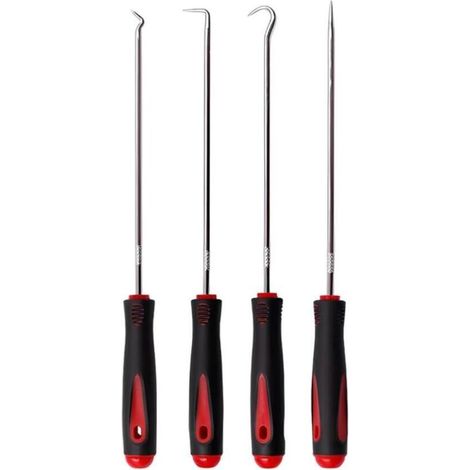 4 pièces Tournevis Coudé Jeu de Crochets Outil à dégarnir l’Habillage de Porte Habillage Porte Extracteur Joint Injecteur (1/4)
