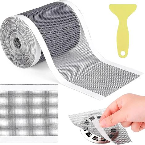 PVC-Duschablauffilter mit Einweg-Plastikspachtel 100 mm x 10 m für Badewanne und Balkon (1/5)