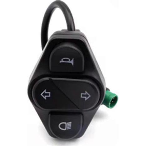 Botón de faro para patinete eléctrico Kukirin G2 Master, interruptor de intermitentes de 5 pines y accesorios. (1/5)