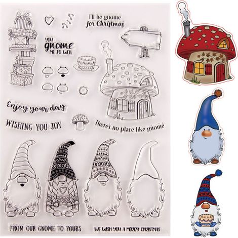 1 Kit DIY Noël Poinçons et Tampons pour Scrapbooking, Matrice de Découpe et Gabarit de Gaufrage Cadeaux Créatifs (1/5)