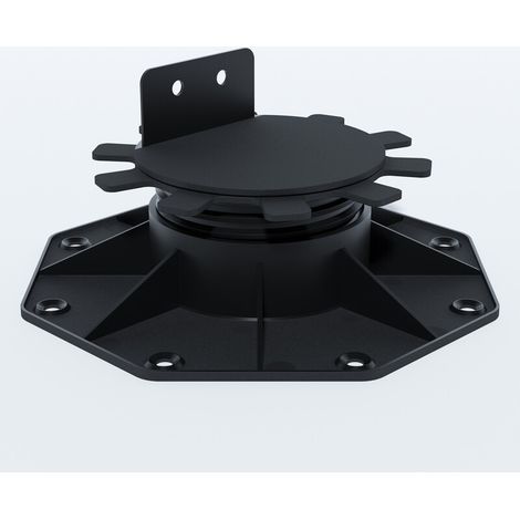 PLOT RÉGLABLE DE 30 À 60 MM POUR TERRASSE BOIS ET COMPOSITE - Coloris - Noir