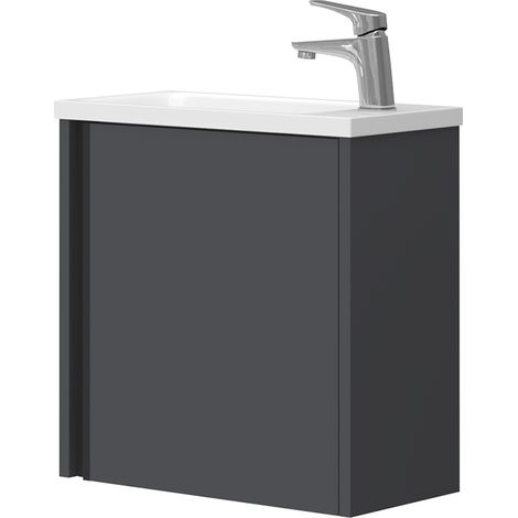 Badmöbel-Set Kleo, Anthrazit, 2 Teile, Vicco