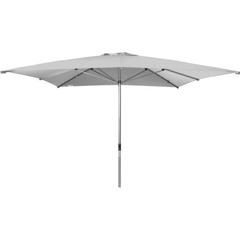 Doppler Sonnenschirm "Alu Expert Teleskop" 350 x 350 cm, inkl. Schutzhülle, grau, Bezug aus 100% Polyester, Gestell aus Aluminium, Gewicht 23,3 kg (1/3)