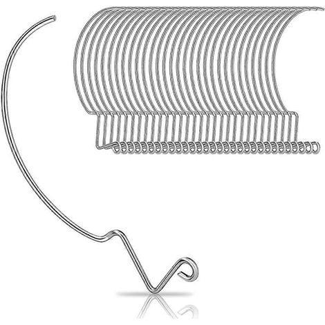 Lot de 50 crochets de suspension pour tableaux, ultra-résistants, pour accrocher des tableaux sur cloisons sèches. (1/5)