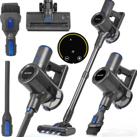 Aspirapolvere verticale senza fili, senza sacco, 3 in 1, 400 W, con spazzola elettrica a LED. (1/5)