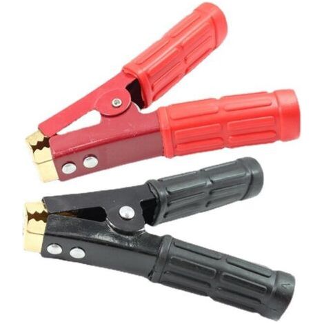 Nazalus-Vente chaude-Lot de 2 pinces crocodiles pour chargeur de batterie de voiture en cuivre pur 1000 A pour entrée 12 V 24 V 36 V, (1/5)
