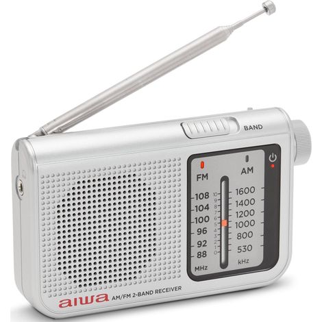 Aiwa RS55SL Radio Tascabile dimensioni Compatte Personale Analogico Argento (1/5)